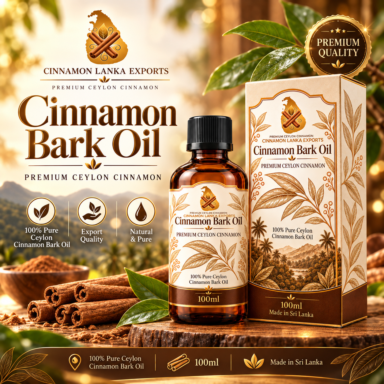 Ceylon Cinnamon Bark Oil – Premium Export Supply - Image 2
